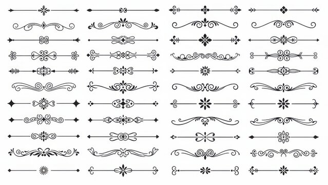Collection of ornate border designs