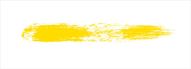 Brushstroke template: Yellow stripe banner.Eps10
