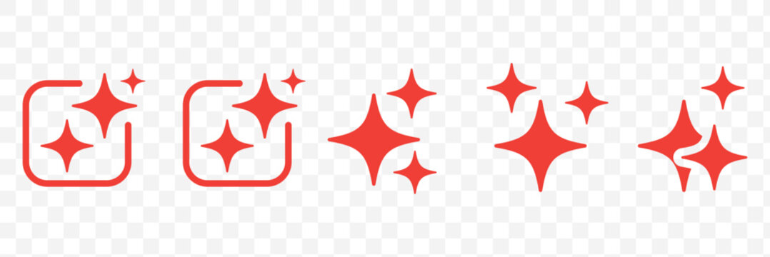 Generate AI icon collection with sparkle trendy style. Machine learning technology, artificial intelligence button for ui ux element, app, website vector