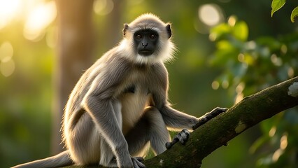 Obraz premium High Definition Langur Primate Photo