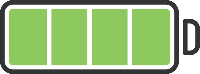 バッテリー・電池マークのフラットアイコン  © mayu.