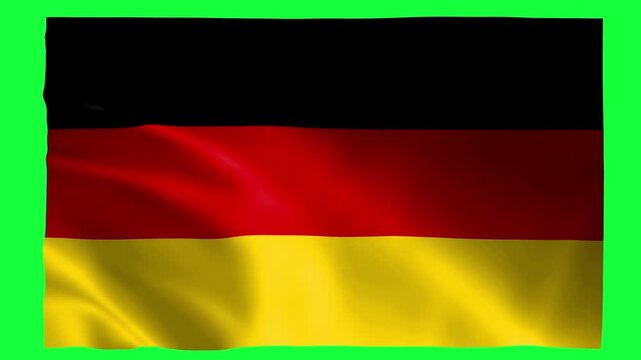 Germany flag wave for independence day of german and national celebration patriotism - Powered by Adobe