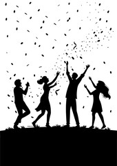 Joyful Silhouette Celebration