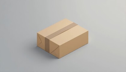 Minimalistic Packaging Box on soft Background