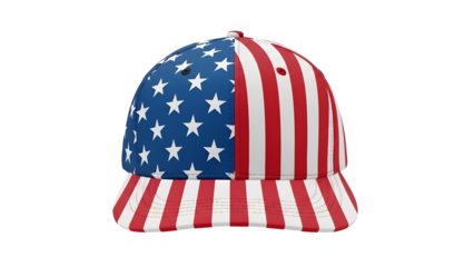 National freedom day patriotic american flag beanie isolated on transparent background