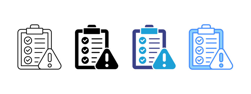 Compliance icon set multiple style collection