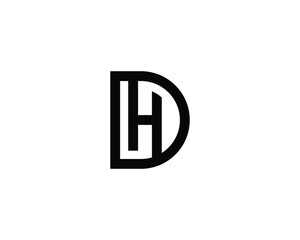 Fototapeta premium DH HD Logo Design