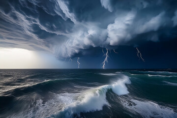 Ein Unwetter ist herangezogen