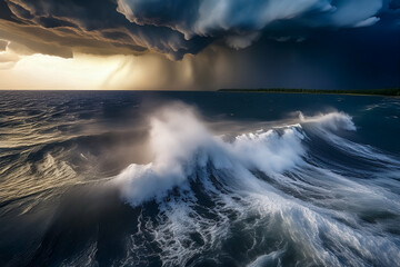 Ein Unwetter ist herangezogen