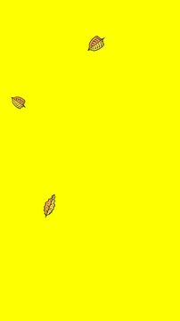 animation of plants and falling leaves