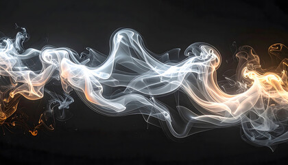 smoke on black background