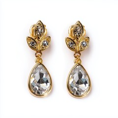 Gold and Diamond Earrings