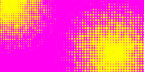 Vector Neon colored urban punk background with halftone texture, paint drops and splashes. Bright pink texture