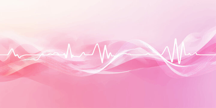 Abstract pink and red background illustration with 3d lines and heart shapes creating a professional business vector design for a Valentine's Day card concept symbol - Powered by Adobe