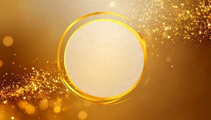 エレガントな金の丸のイラスト素材