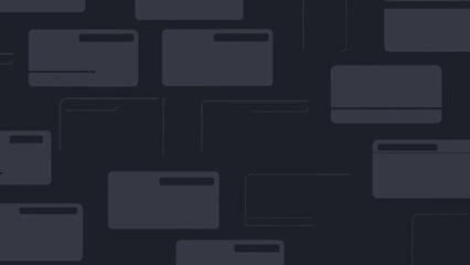 Dark Abstract Geometric Pattern with Rectangles and Lines