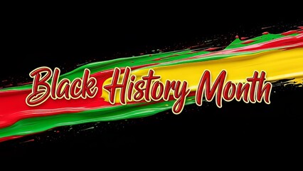 Celebrating Black History Month with vibrant colors and dynamic design elements