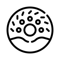 donut line icon