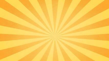 Pale Yellow Comic Sunburst Background