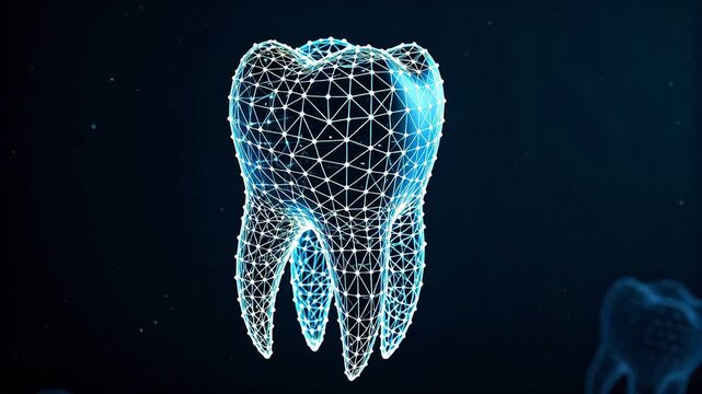 Digital wireframe tooth design