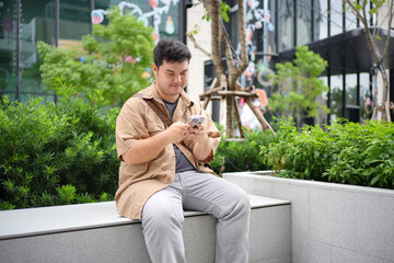 Capturing a moment of digital interaction, this scene emphasizes the role of mobile technology in corporate success.