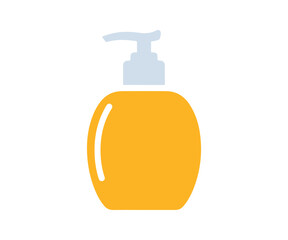 Illustration of a sunblock cream bottle. Beauty vector displayed on white.