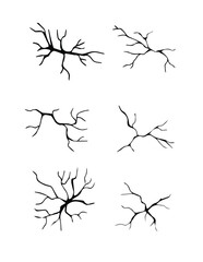 hand drawn cracked glass,wall,egg,ground in cartoon doodle style vector illustration
