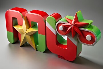 Myanmar Independence Day Modern Editorial Illustration
