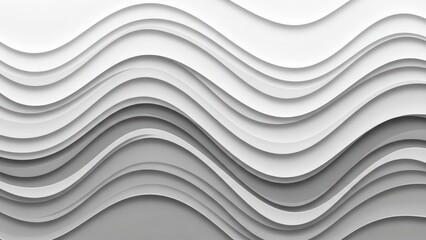 Abstract monochromatic layered waves pattern with smooth gradients and textured surfaces