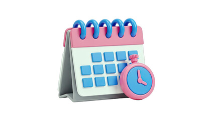 3D Calendar and Clock Icon