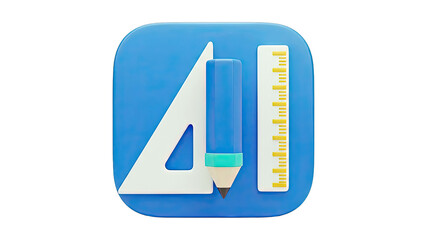 3D Icon of Drawing Tools