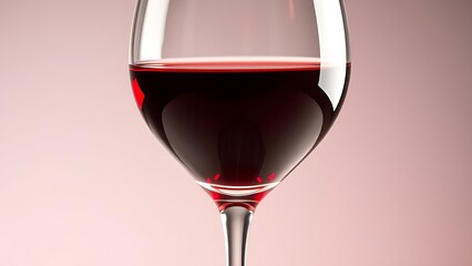 formal. Crystal glass of deep red wine with light reflections on clean background. bar promotions, beverage menus, designed for food & beverage menus and cafe branding, enhances appetite appeal.