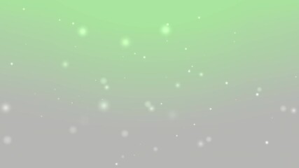 Soft green gradient background with glowing sparkle particles and floating bokeh lights suitable for wellness branding eco campaign Ramadan design presentation and meditation visuals