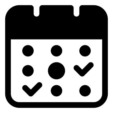 Calendar schedule icon for planning, timeline and agenda