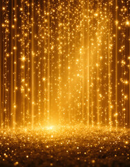 Luxury Golden Sparkle Abstract Background