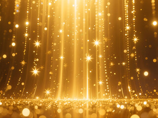 Luxury Golden Sparkle Abstract Background