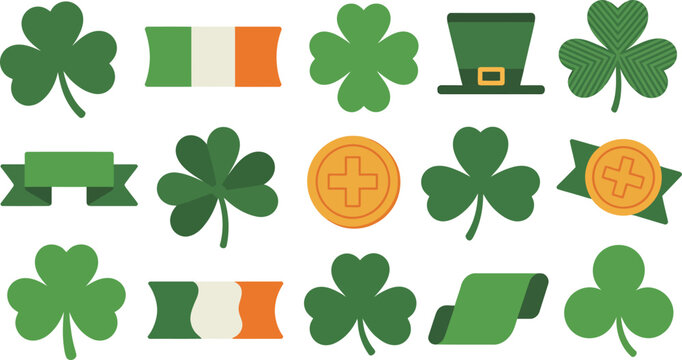 St patrick's day symbols and icons
