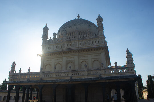 India, Karnataka, Mysuru, Beautifully Captured Different Angles of Gumbaz-e-Shahi, The Tipu Sultan Resting Place, .Srirangpatana.