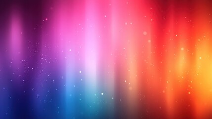 multicolored vertical light beams with soft bokeh sparkles on a dreamy glowing gradient background conveying an ethereal uplifting mood