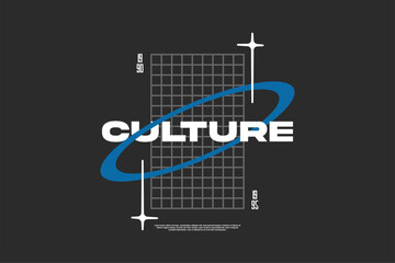 streetwear design template element for fashion