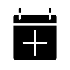 Obraz premium calendar glyph icon