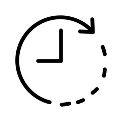 clockwise glyph icon
