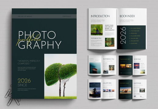Clean Editorial Photo Album Design