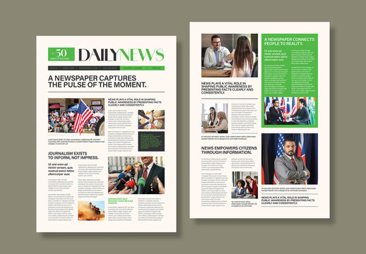 Professional Daily Newsletter Template