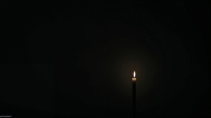 Candlelight in the Dark: A solitary candle flame dances in a sea of darkness, evoking a sense of calm, contemplation, and warmth.