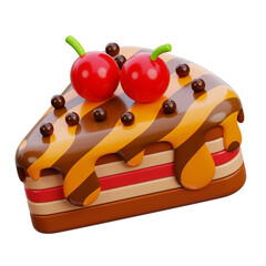 3d cake illustration