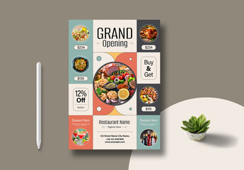 Grand Opening Poster Template Layout