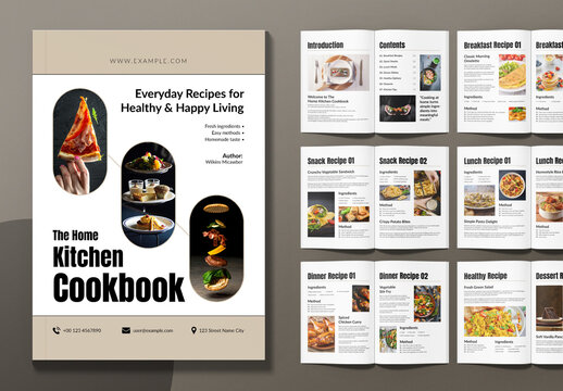 Everyday Recipes Cookbook Template