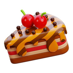 3d cake illustration