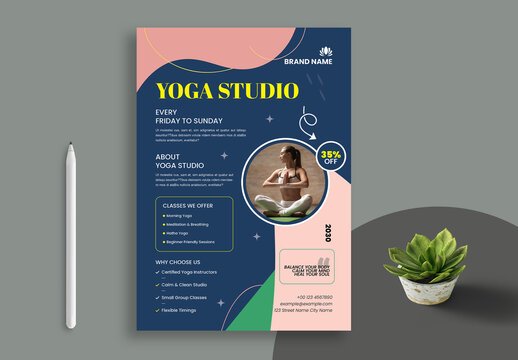 Yoga Studio Poster Layout